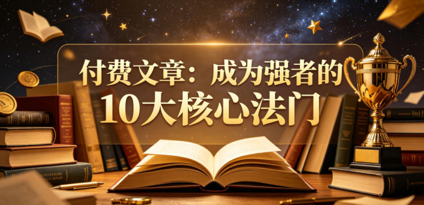 付费文章：成为强者的10大核心法门-三禾网络