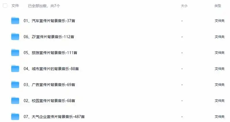 图片[3]-某宝付费购买，常用6G音效合集！970+首宣传片背景音乐，无版权可商用大气素材，分类清晰，高质量内容-三禾网络