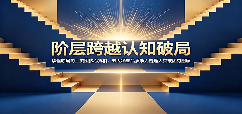 阶层跨越认知破局：读懂底层向上突围核心真相，五大稀缺品质助力普通人突破固有圈层-三禾网络