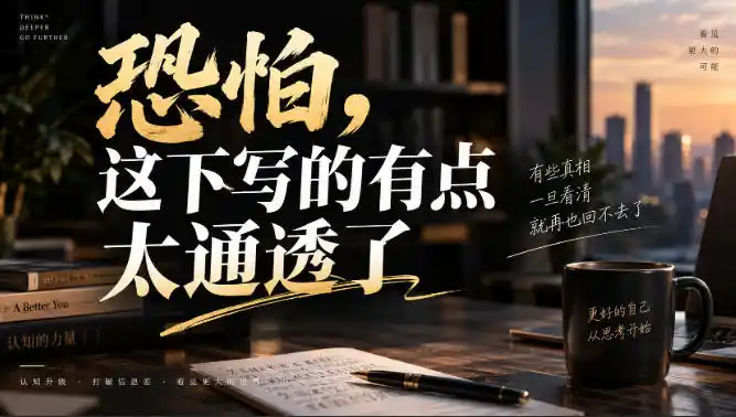 灏泽叔最新付费文章:恐怕,这下写的有点太通透了 灏泽叔最新付费文章:恐怕,这下写的有点太通透了