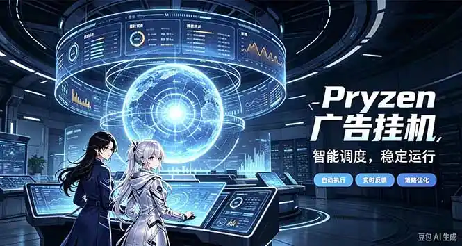 Pryzen广告全自动挂机给自己一个交代，门槛低，零基础小白也可以快速上手-三禾网络
