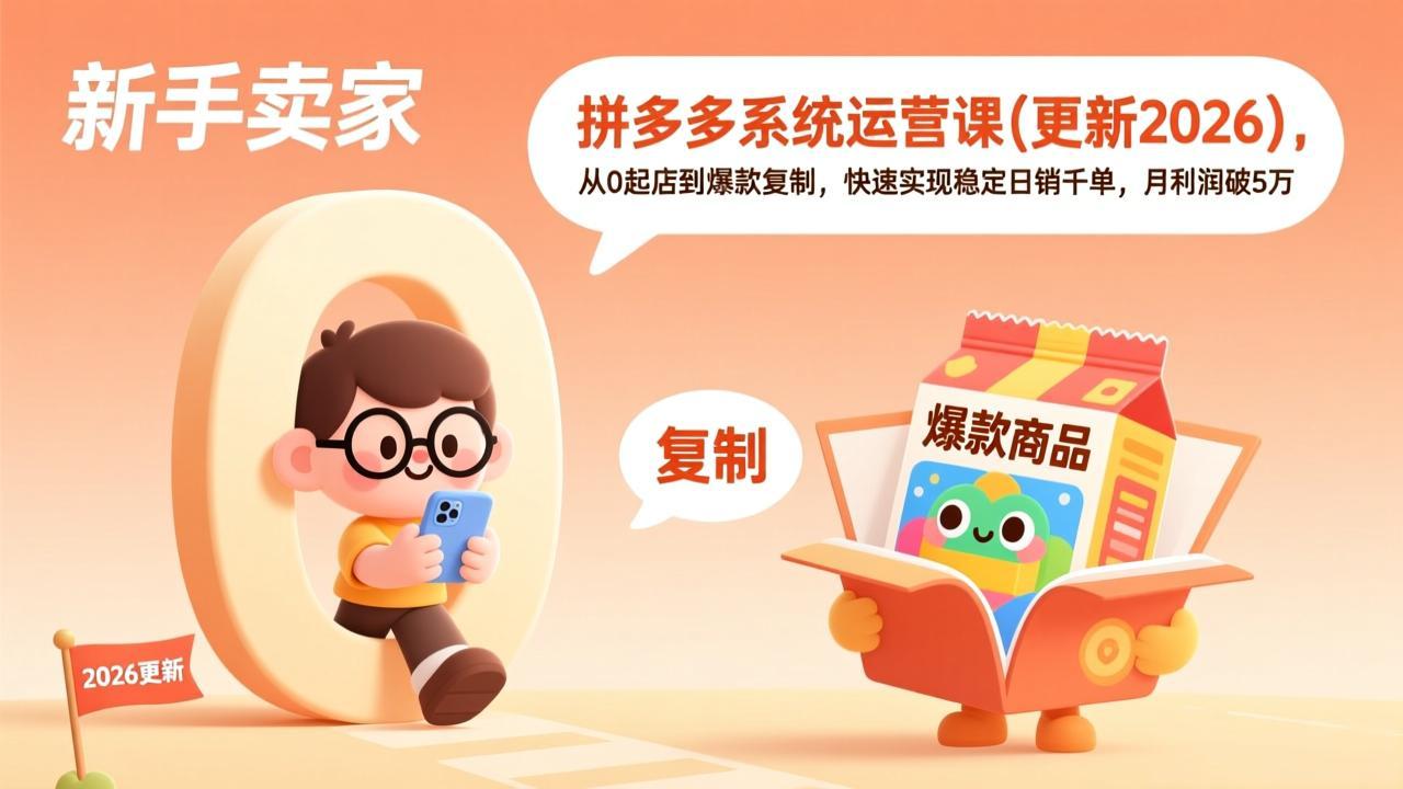 拼多多系统运营课(更新4月-三禾网络
