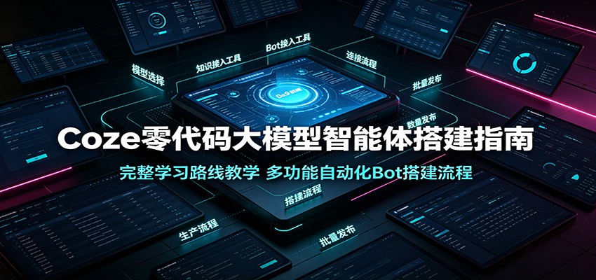 Coze零代码大模型智能体搭建指南：完整学习路线教学，多功能自动化Bot搭建流程-三禾网络