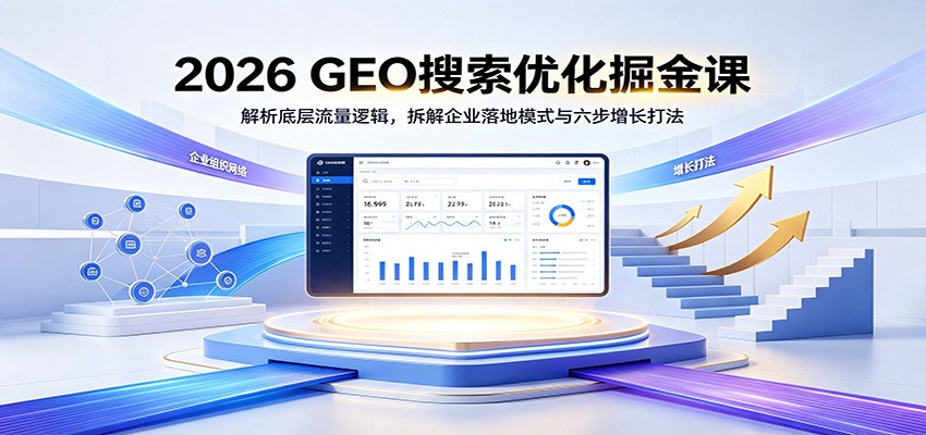 2026 GEO搜索优化掘金课：解析底层流量逻辑，拆解企业落地模式与六步增长打法-三禾网络