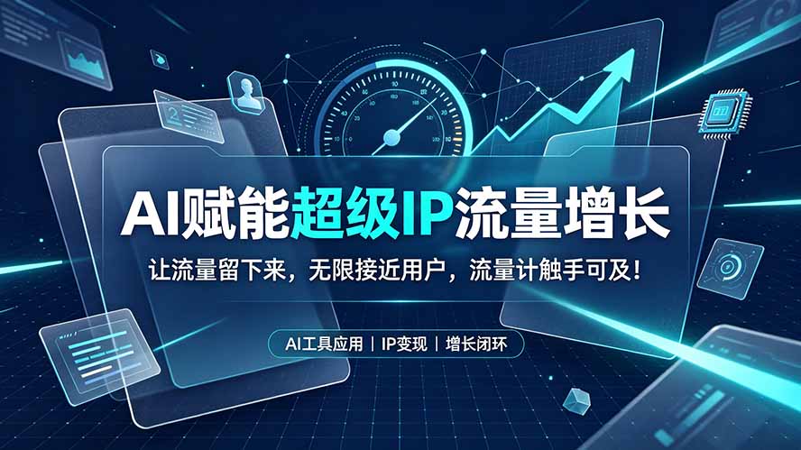 AI赋能超级IP流量增长：让流量留下来，无限接近用户，流量计触手可及！-三禾网络