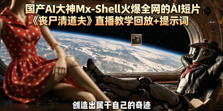 国产AI大神Mx-Shell火爆全网的AI短片《丧尸清道夫》直播教学回放+提示词-三禾网络