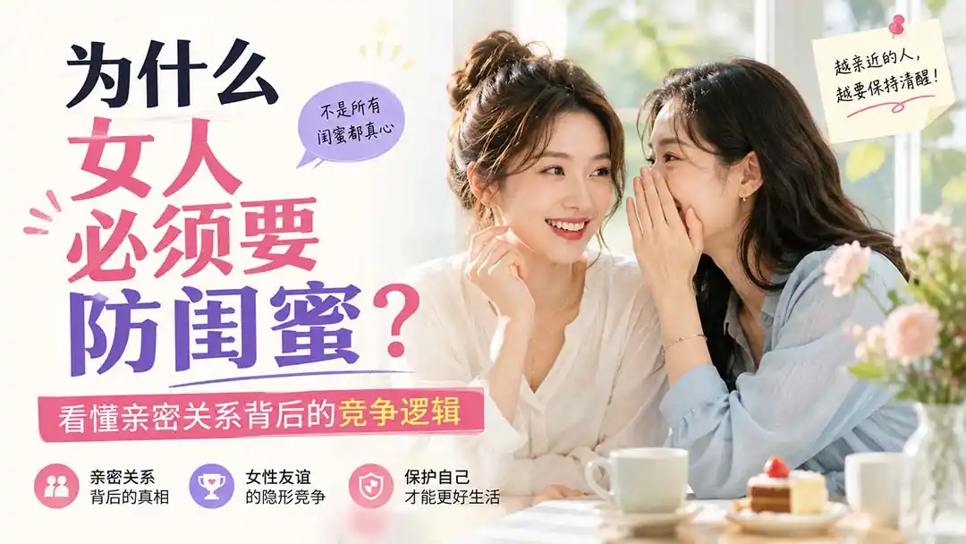 付费文章：为什么女人必须要防闺蜜？看懂亲密关系背后的竞争逻辑-三禾网络