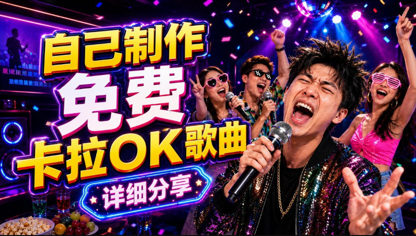 零基础AI制作免费卡拉OK视频教程，从歌曲生成、音轨分离到字幕制作、视频导出，手把手教学-三禾网络